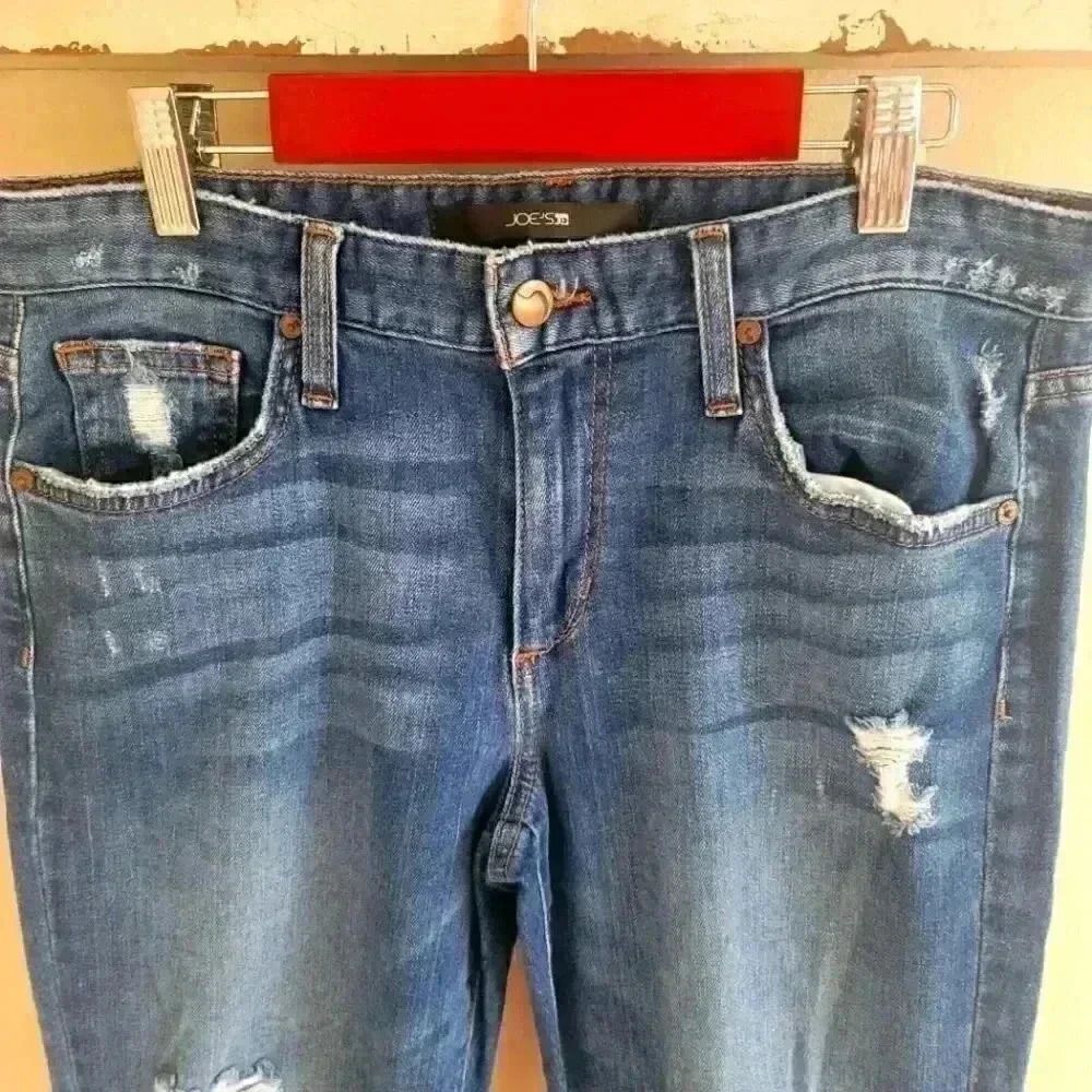 Joe's Jeans Distressed Skinny Jeans Size 28 - Picture 2 of 4